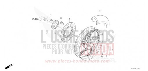 ROUE ARRIERE SH125ADR de 2024